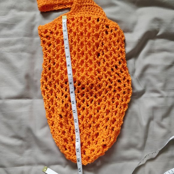 NWOT Handmade Crochet Wool Handbag /Purse - Picture 6 of 8